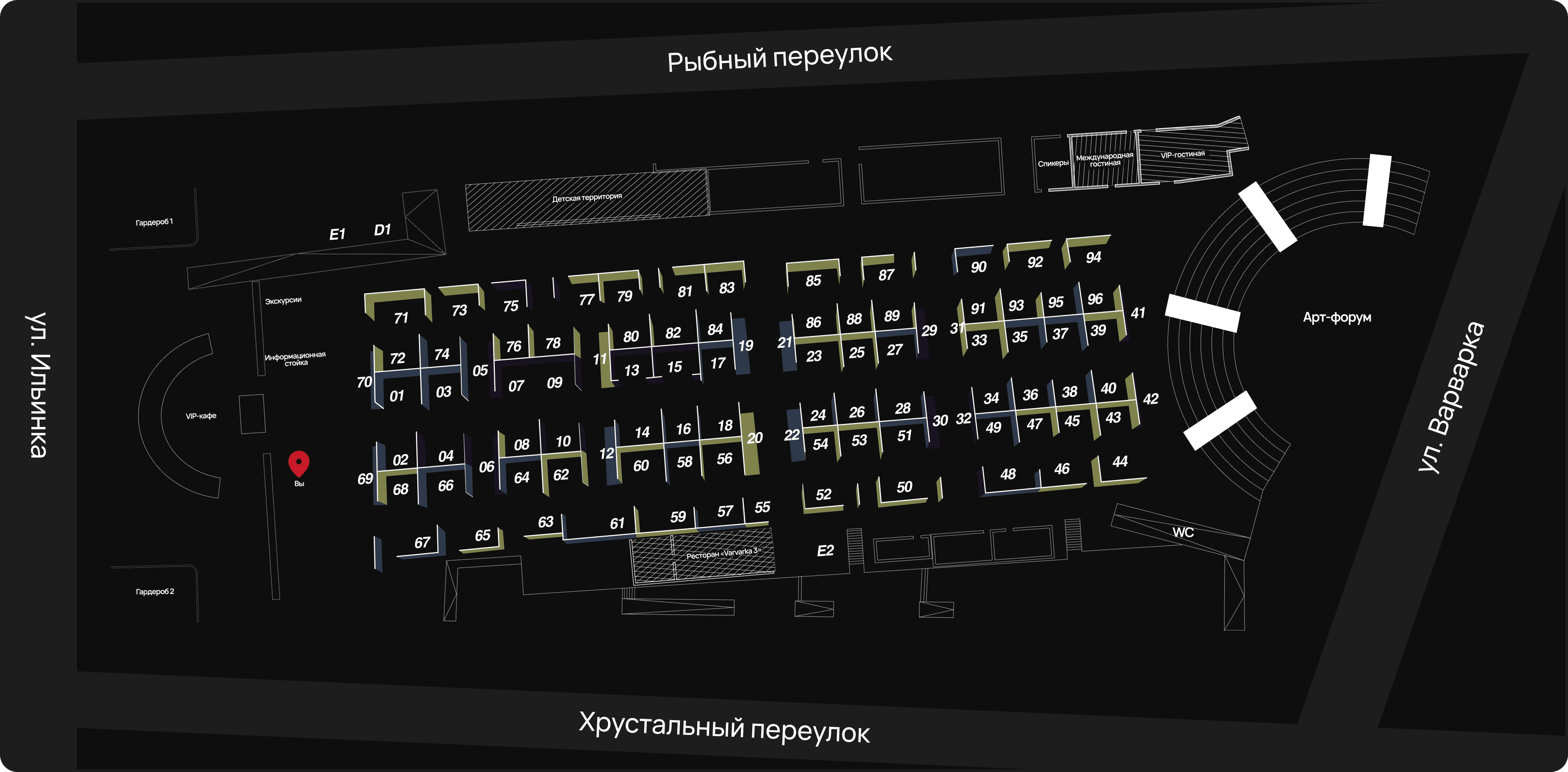 Схема выставки
